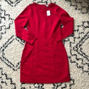 NWT J.Crew Factory Pointe Red Dress Size 6